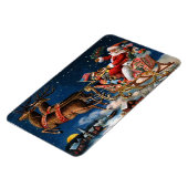 Der Weihnachtsmann kommt in die Stadt Magnet (Linke Seite)