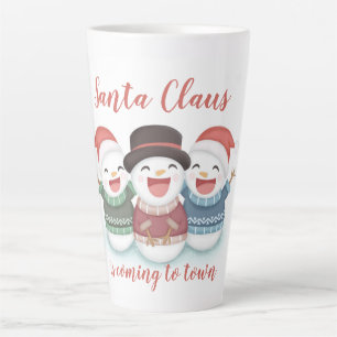 Der Weihnachtsmann kommt in die Stadt Milchtasse