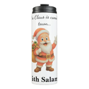 Der Weihnachtsmann kommt in die Stadt.. Mit Salami Thermosbecher