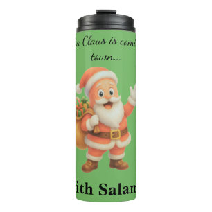 Der Weihnachtsmann kommt in die Stadt.. Mit Salami Thermosbecher