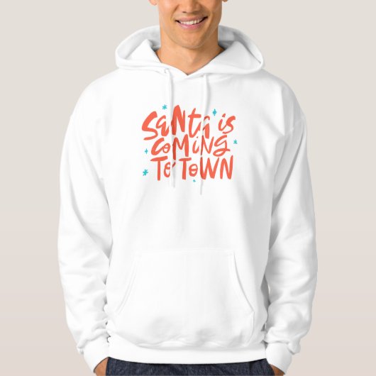 Der Weihnachtsmann kommt in die Stadtplanung Hoodie (Vorderseite)