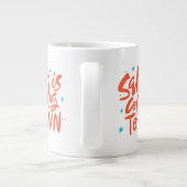 Der Weihnachtsmann kommt in die Stadtplanung Jumbo-Tasse (Rückseite)