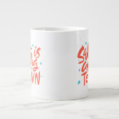 Der Weihnachtsmann kommt in die Stadtplanung Jumbo-Tasse (Vorderseite)