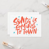 Der Weihnachtsmann kommt in die Stadtplanung Karte (Vorderseite/Rückseite Beispiel)