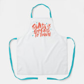 Der Weihnachtsmann kommt in die Stadtplanung Schürze (Vorderseite)