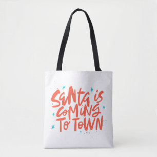 Der Weihnachtsmann kommt in die Stadtplanung Tasche
