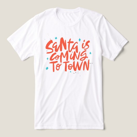 Der Weihnachtsmann kommt in die Stadtplanung Tri-Blend Shirt (Design Vorderseite)