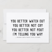 Der Weihnachtsmann kommt in Kraft Weihnachten (Vorderseite)