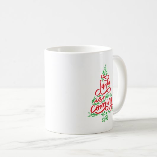 Der Weihnachtsmann kommt Kaffeetasse (VorderseiteRechts)