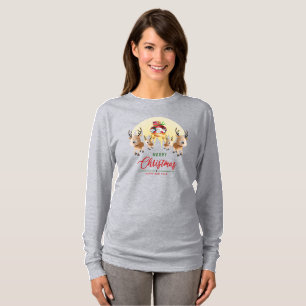 Der Weihnachtsmann kommt Langschläfchen für Frau T-Shirt