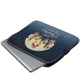 Der Weihnachtsmann kommt | Laptop-Siebtasche 13" Laptopschutzhülle (Vorne Knopf)