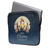 Der Weihnachtsmann kommt | Laptop-Siebtasche 13" Laptopschutzhülle (Vorderseite Links)
