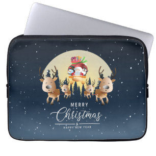 Der Weihnachtsmann kommt Laptop-Siebtasche 13" Laptopschutzhülle