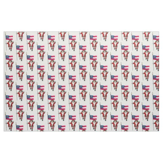 Der Weihnachtsmann kommt nach Georgien Stoff (Fat Quarter (45,7 x 55,9 cm))
