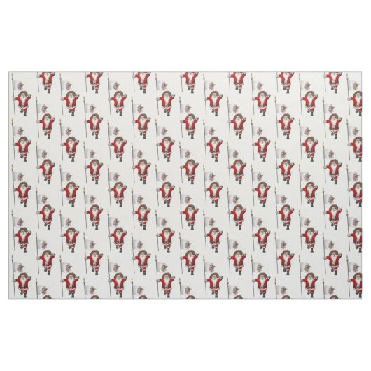 Der Weihnachtsmann kommt nach Illinois Stoff (Fat Quarter (45,7 x 55,9 cm))