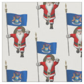 Der Weihnachtsmann kommt nach Michigan Stoff (Nahaufnahme)