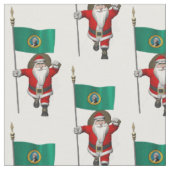 Der Weihnachtsmann kommt nach Washington Stoff (Nahaufnahme)
