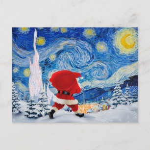 Der Weihnachtsmann kommt Postkarte