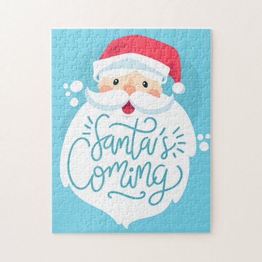 Der Weihnachtsmann kommt Puzzle (Vertikal)