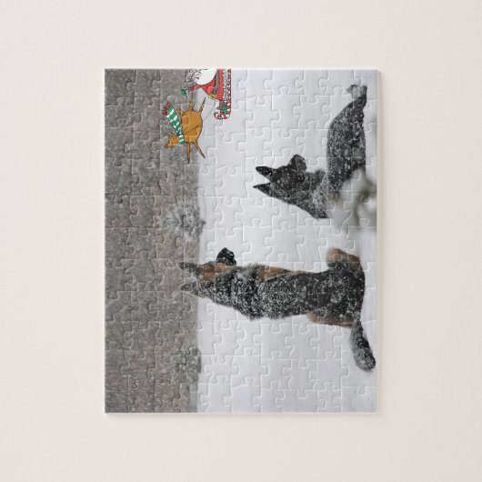 Der Weihnachtsmann kommt Puzzle (Vertikal)