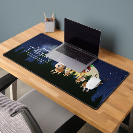 Der Weihnachtsmann kommt | Schreibtischunterlage