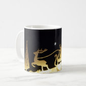 Der Weihnachtsmann kommt... (Tasse) Kaffeetasse (Vorderseite Links)