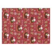 Der Weihnachtsmann kommt vorbei Tischdecke (Vorderseite (Horizontal))