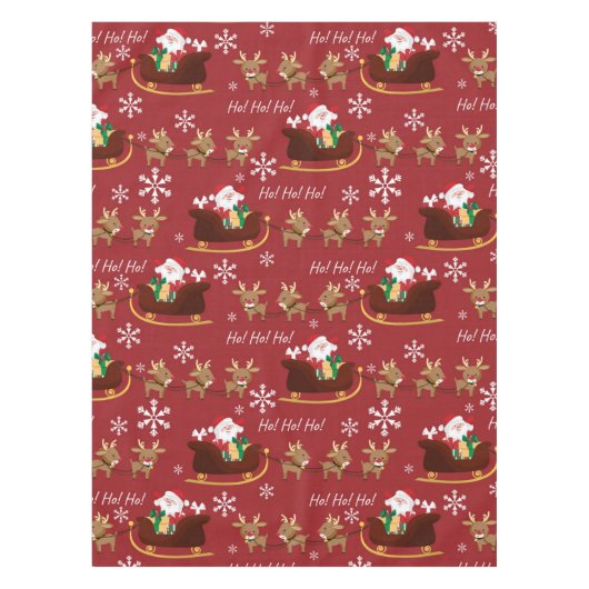 Der Weihnachtsmann kommt vorbei Tischdecke (Vorderseite)