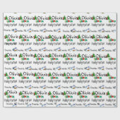 Der Weihnachtsmann kommt zu deinem Umschlagpapier Geschenkpapier (Flach)