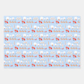 Der Weihnachtsmann kommt zu Weihnachten in der Sta Geschenkpapier Set (Vorderseite 3)