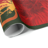 Der Weihnachtsmann kommt zum Umschlagpapier Geschenkpapier (Rolleneckpunkt)