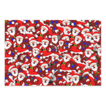 Der Weihnachtsmann lachen und das Muster eines läc