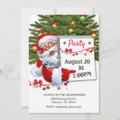 Der Weihnachtsmann lädt zum Weihnachtsgebäck ins P Einladung (Vorderseite)