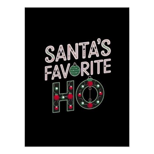 Der Weihnachtsmann liebt digitales Kunstdesign Poster (Vorderseite)