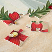 Der Weihnachtsmann liefert Geschenke durch den Sch Puzzle (Seite)