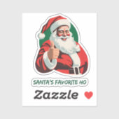 Der Weihnachtsmann macht Spaß und fröhlich Aufkleber (Blatt)