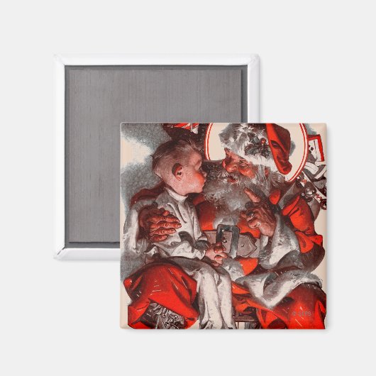 Der Weihnachtsmann Magnet (Vorderseite/Rückseite)