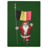Der Weihnachtsmann mit Abschluss Belgiens Klemmbrett (Rückseite)