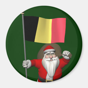 Der Weihnachtsmann mit Abschluss Belgiens Magnet