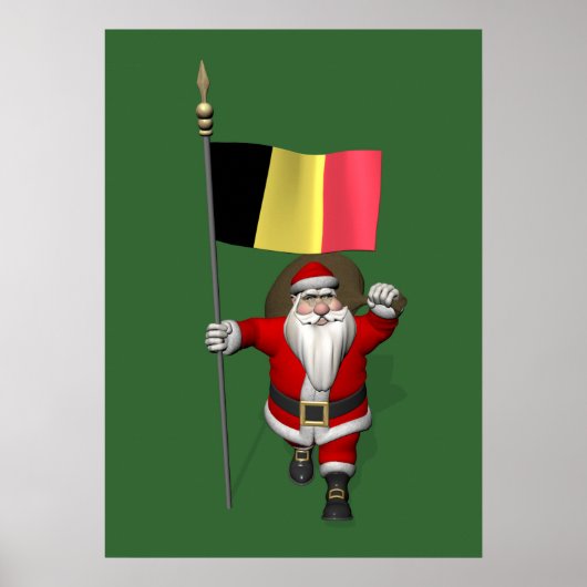 Der Weihnachtsmann mit Abschluss Belgiens Poster (Vorne)