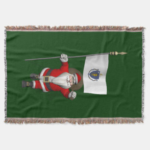 Der Weihnachtsmann mit Abschluss von Massachusetts Decke
