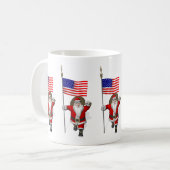 Der Weihnachtsmann mit Abtritt der USA Kaffeetasse (Vorderseite Links)