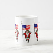Der Weihnachtsmann mit Abtritt der USA Kaffeetasse (Mittel)