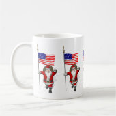 Der Weihnachtsmann mit Abtritt der USA Kaffeetasse (Links)