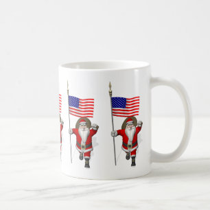 Der Weihnachtsmann mit Abtritt der USA Kaffeetasse