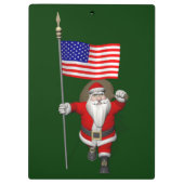 Der Weihnachtsmann mit Abtritt der USA Klemmbrett (Rückseite)