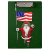 Der Weihnachtsmann mit Abtritt der USA Klemmbrett (Vorderseite)