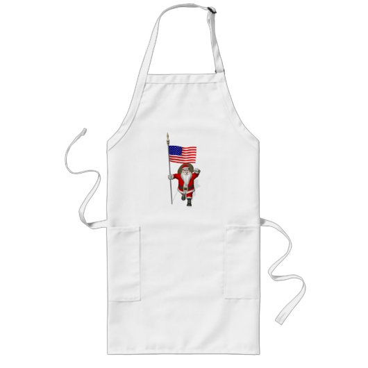 Der Weihnachtsmann mit Abtritt der USA Lange Schürze (Vorne)