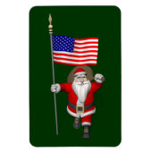 Der Weihnachtsmann mit Abtritt der USA Magnet (Vertikal)