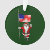 Der Weihnachtsmann mit Abtritt der USA Ornament (Vorderseite)